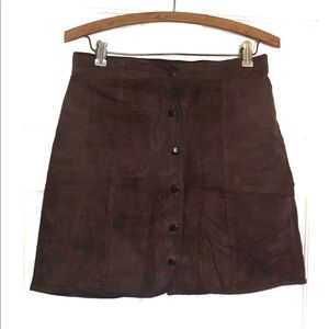 Vintage 90s suede ESPRIT a line mini